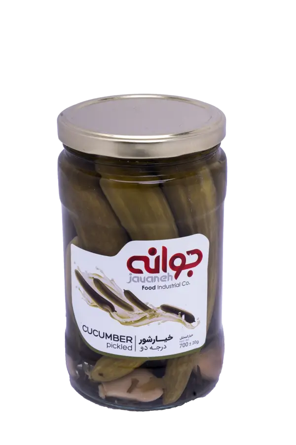 خیارشور درجه دو شیشه 750 گرمی